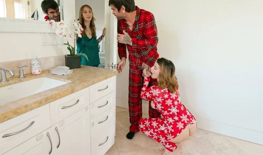 A girl with big milkings tried her sisters boyfriends dick