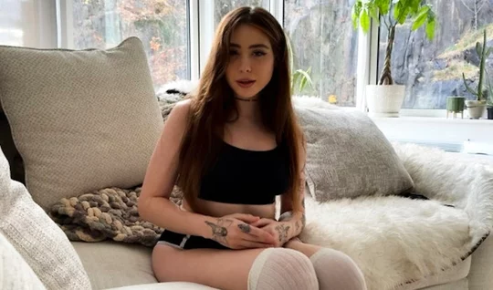 A cute brunette pampered her boyfriends trunk with oral caresses