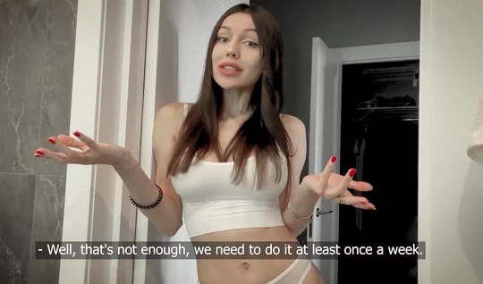 Tattooed Russian girl spoils guy with sweet blowjob