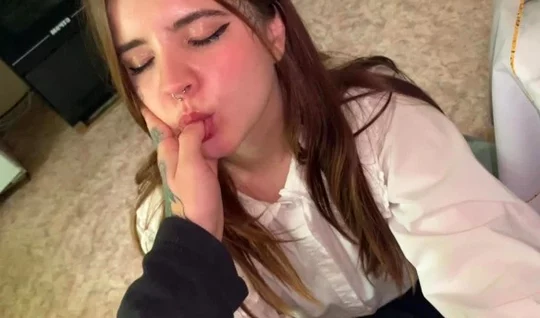 Russian student returns home and immediately sucks