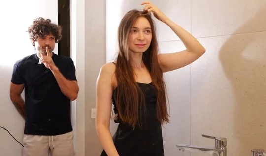 I tore my Russian girlfriends pantyhose to fuck her